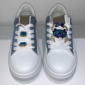 DENIM GEM STONE SNEAKERS